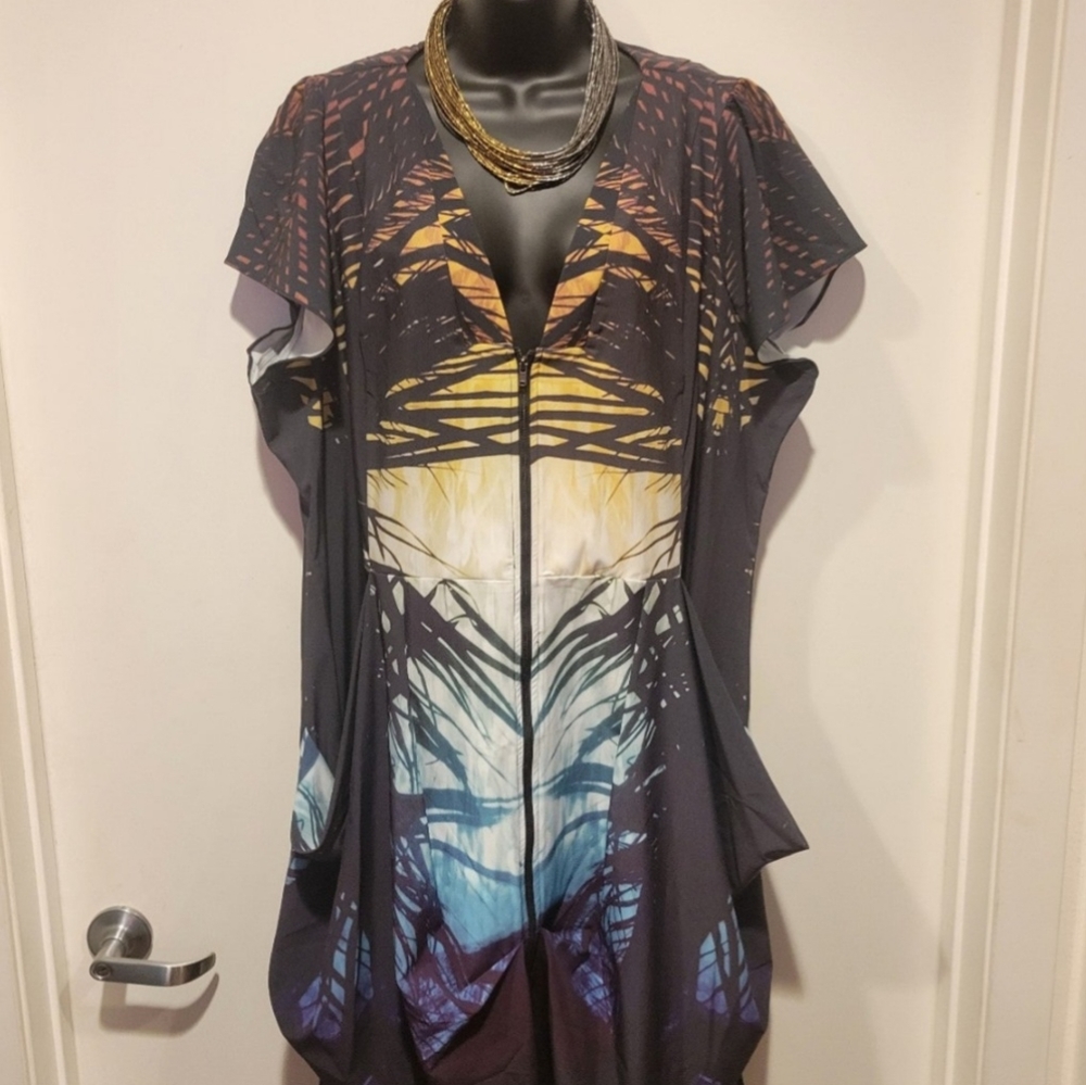 City chic Zip-front tunic
